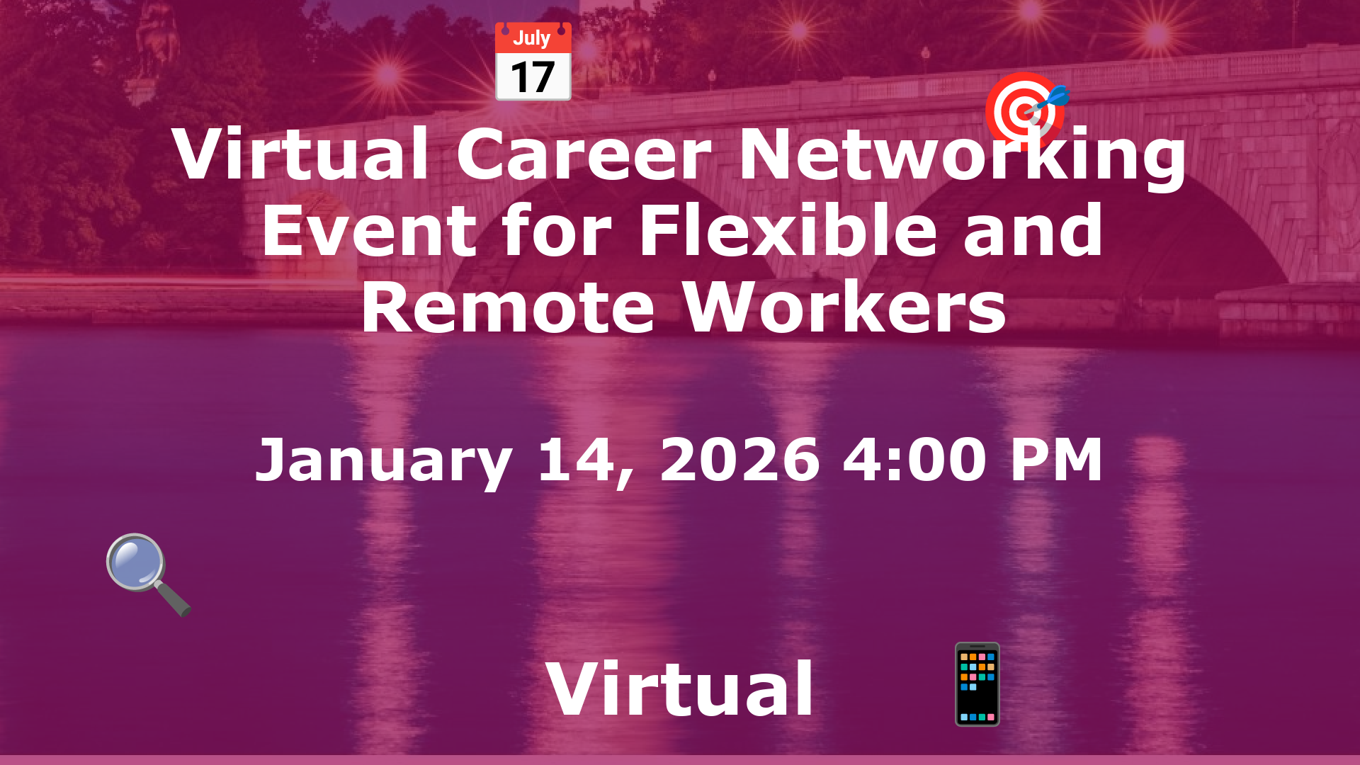 Virtual Career Networking Event for Flexible and Remote Workers event image